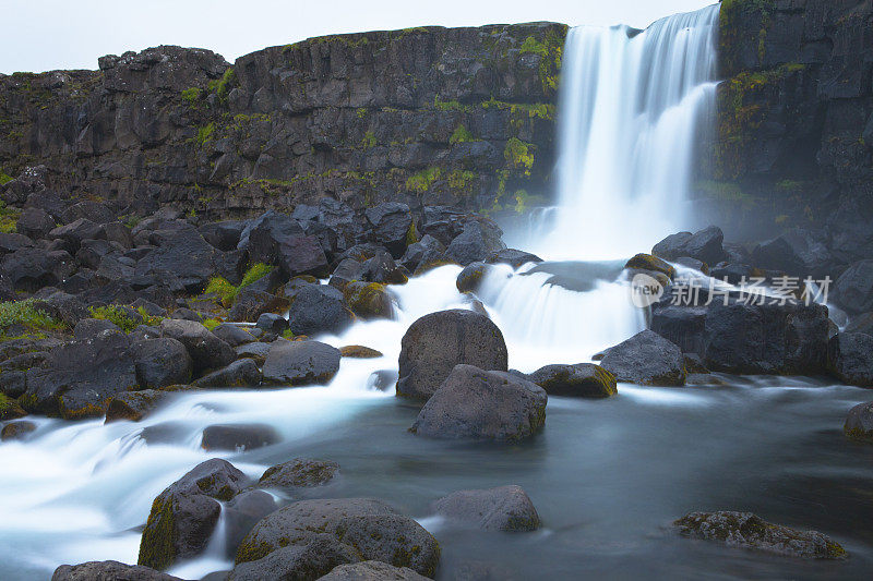 Öxarárfoss 瀑布